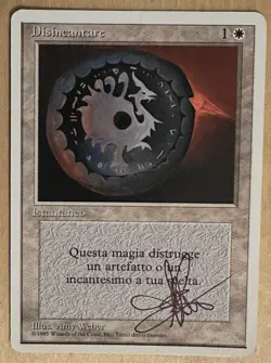MTG ARTIST PROOF Italian Disenchant AP Sketch Amy WEBER Magic - Image 2