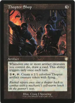 Thopter Shop (Retro Frame) R Commander: The Brothers' War 19 - MTG - Image 1