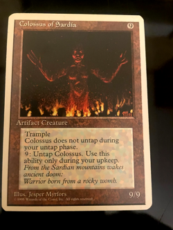 MTG Colossus of Sardia Regular Rare This is one hard hard card to come by look W - Image 1