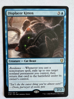 1x Displacer Kitten - Commander Legends: Battle for Baldur's Gate (CLB) - MTG - Image 1