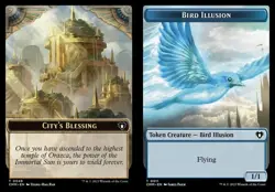 1x City's Blessing // Bird Illusion - Foil Token NM Eng MTG - Commander Masters - Image 1