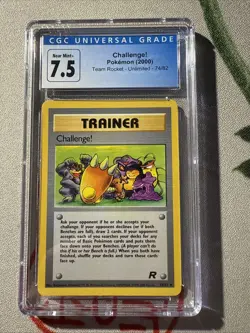 Pokemon Tcg 2000 Challenge! Team Rocket 74/82 Unlimited CGC 7.5 - Image 1