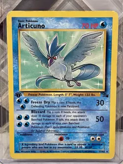 Pokemon TCG 1st Edition Articuno Non Holo Rare 17/62 Fossil 1999 WOTC - Image 1