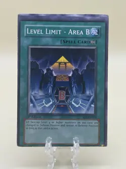 YuGiOh! Level Limit - Area B SD3-EN024 1st Edition - Miscut / Misprint / Error - Image 1