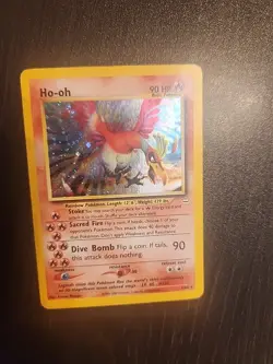 Pokemon Neo Revelation Ho-oh - 7/64 Unlimited Rare Card WOTC DOUBLE HOLO ERROR - Image 1