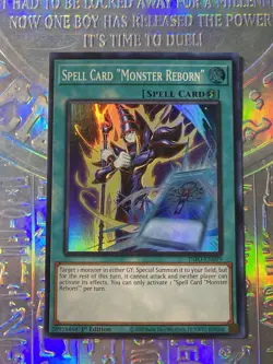 Spell Card Monster Reborn - INFO-EN099 - Super Rare 1st Edition NM - Image 1