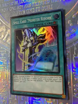 Spell Card Monster Reborn - INFO-EN099 - Super Rare 1st Edition NM - Image 2