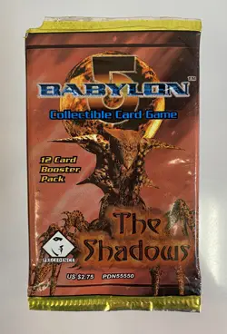 Vintage Babylon 5: The Shadows Card Game CCG 12x Card Booster Pack New Sealed - Image 1