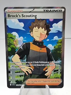 Brock's Scouting Pokemon Journey Together Full Art Ultra Rare Card 179/159 - Image 1