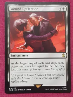 Magic The Gathering DOCTOR WHO WOUND REFLECTION black card MTG - Image 1