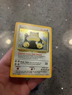 Pokemon TCG Snorlax Jungle Set 1999 Error Card No Jungle Symbol Rare Holo 11/64 - Image 3