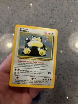 Pokemon TCG Snorlax Jungle Set 1999 Error Card No Jungle Symbol Rare Holo 11/64 - Image 4