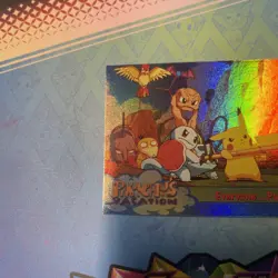 Pokemon 1999 Topps Movie Card #52 “Everyone.Pull!!!” HOLO Foil Blue Logo 1st Run - Image 4