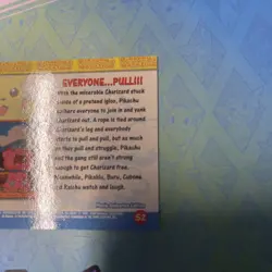 Pokemon 1999 Topps Movie Card #52 “Everyone.Pull!!!” HOLO Foil Blue Logo 1st Run - Image 5