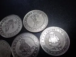 Pokemon Card Meiji Promo Battle Coin x7 Clefairy Pidgeot etc #5497 - Image 3