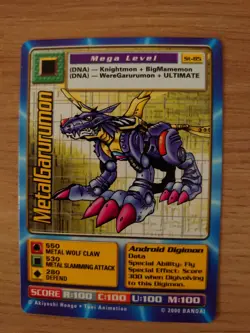 Digimon ST-84 WarGreymon Swedish Promo Card TCG NM And st-85 metalgarurumon - Image 3