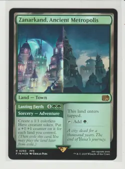 Zanarkand, Ancient Metropolis Foil Rare MtG Card FIN 293 Final Fantasy - Image 1