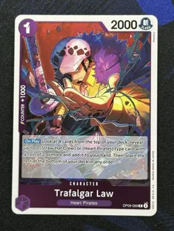 Trafalgar Law OP09-069 English NM Rare Emperors In New World One Piece Card Game - Image 1