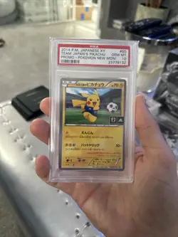 PSA10 Pokemon Card Pikachu 050/XY-P Adidas Japan National Team Brand New Exclus - Image 1