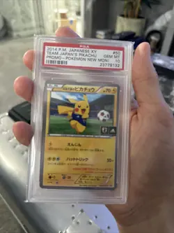 PSA10 Pokemon Card Pikachu 050/XY-P Adidas Japan National Team Brand New Exclus - Image 3