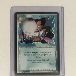 1997 Dragon Ball 17 False Moon Rare Vintage Ani-Mayhem CCG Vegeta Anime Card - Image 1