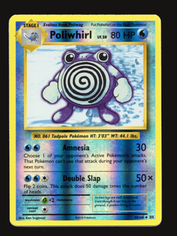 Pokemon TCG Poliwhirl 24 XY Evolutions Reverse Holo RH NM-VLP Card - Image 1
