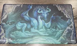 MTG MURKTIDE REGENT MagicCon Vegas Foil Playmat Limited Ed - Signed by Proff - Image 1