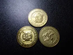 Pokemon Card Banpresto 1997 Promo Game Coin Gold Jigglypuff Scyther Chansey 5400 - Image 1