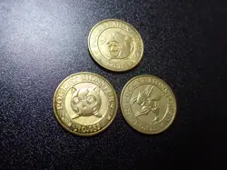 Pokemon Card Banpresto 1997 Promo Game Coin Gold Jigglypuff Scyther Chansey 5400 - Image 2