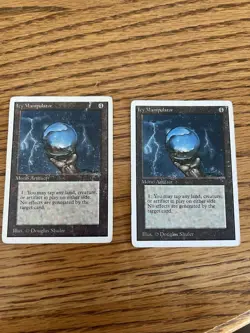 Magic the Gathering 2X Unlimited Icy Manipulators (Heavily Played) - Image 1
