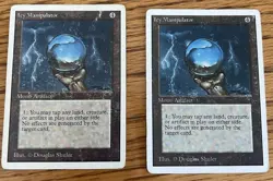 Magic the Gathering 2X Unlimited Icy Manipulators (Heavily Played) - Image 2