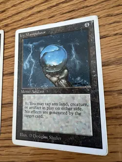 Magic the Gathering 2X Unlimited Icy Manipulators (Heavily Played) - Image 3