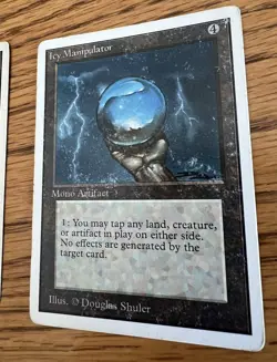 Magic the Gathering 2X Unlimited Icy Manipulators (Heavily Played) - Image 4