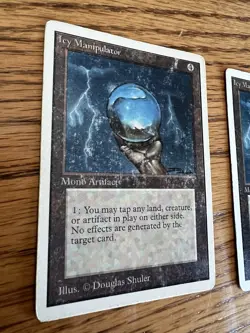 Magic the Gathering 2X Unlimited Icy Manipulators (Heavily Played) - Image 5