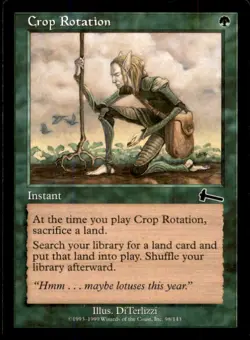 MTG Crop Rotation LP Light Play Urza's Legacy [947] - Image 1