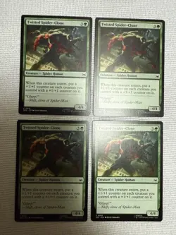 2025 SDCC Magic The Gathering x Spider-Man Twisted Spider-Clone 0019 Playset x4 - Image 1