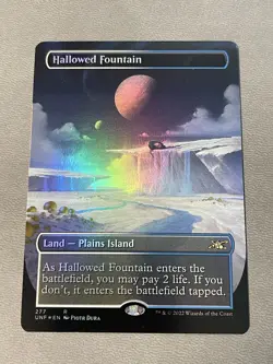 Hallowed Fountain (Borderless) Unfinity Foil NM - Image 1