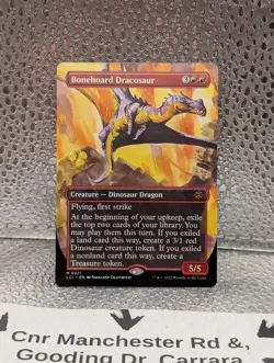 MTG Bonehoard Dracosaur (Borderless), Near Mint LCI #0321 - Image 2