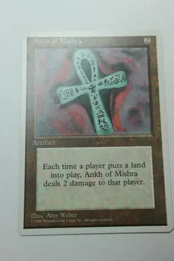 MTG Ankh of Mishra x1- -Fourth Edition-Lightly Played - Image 1