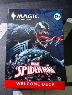 SDCC 2025 Magic The Gathering x Spider-Man Welcome Deck Marvel Venom Box Black - Image 1