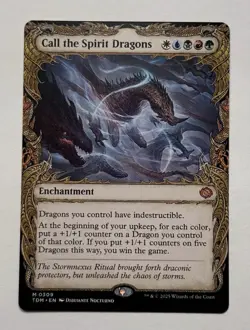 MTG Tarkir: Dragonstorm Call the Spirit Dragons (Showcase) #0309 MYTHIC - Image 1
