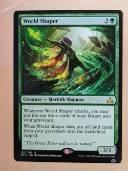 MTG-WORLD SHAPER-RIVALS OF IXALAN-RARE 151/196 - Image 1