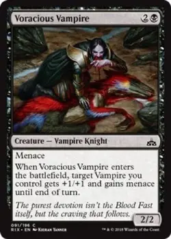 4 x Voracious Vampire (091/196) - Rivals of Ixalan - Common - Image 1
