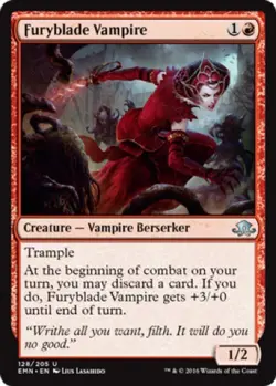 4 x Furyblade Vampire (128/205) - Eldritch Moon - Uncommon - Image 1