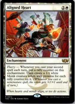 Magic the Gathering Aligned Heart Tarkir: Dragonstorm Commander MTG Free Ship! - Image 1