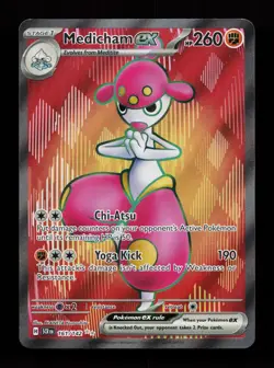 Medicham ex 161/142 Ultra Rare SV07: Stellar Crown Pokemon Card - Image 1