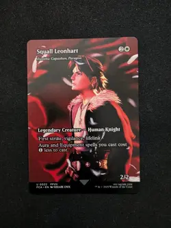 Squall Leonhart Borderless Card MTG FF Throught the Ages regular - Image 1