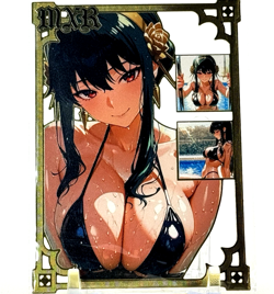 Goddess Story: Yor Forger #123/200 Metal Anime Waifu CCG Trading Card - Image 1