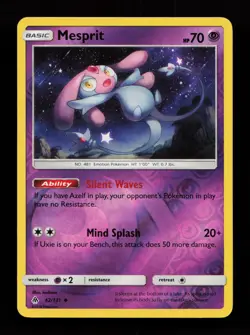 Mesprit 42/131 Reverse Holo SM - Forbidden Light Pokemon Card - Image 1