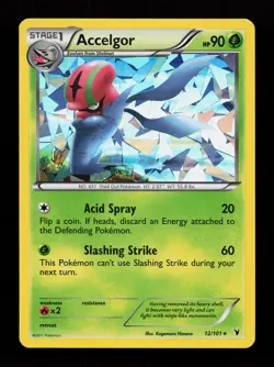 Accelgor 12/101 Cracked Ice Rare Noble Victories Pokemon Card - Image 1